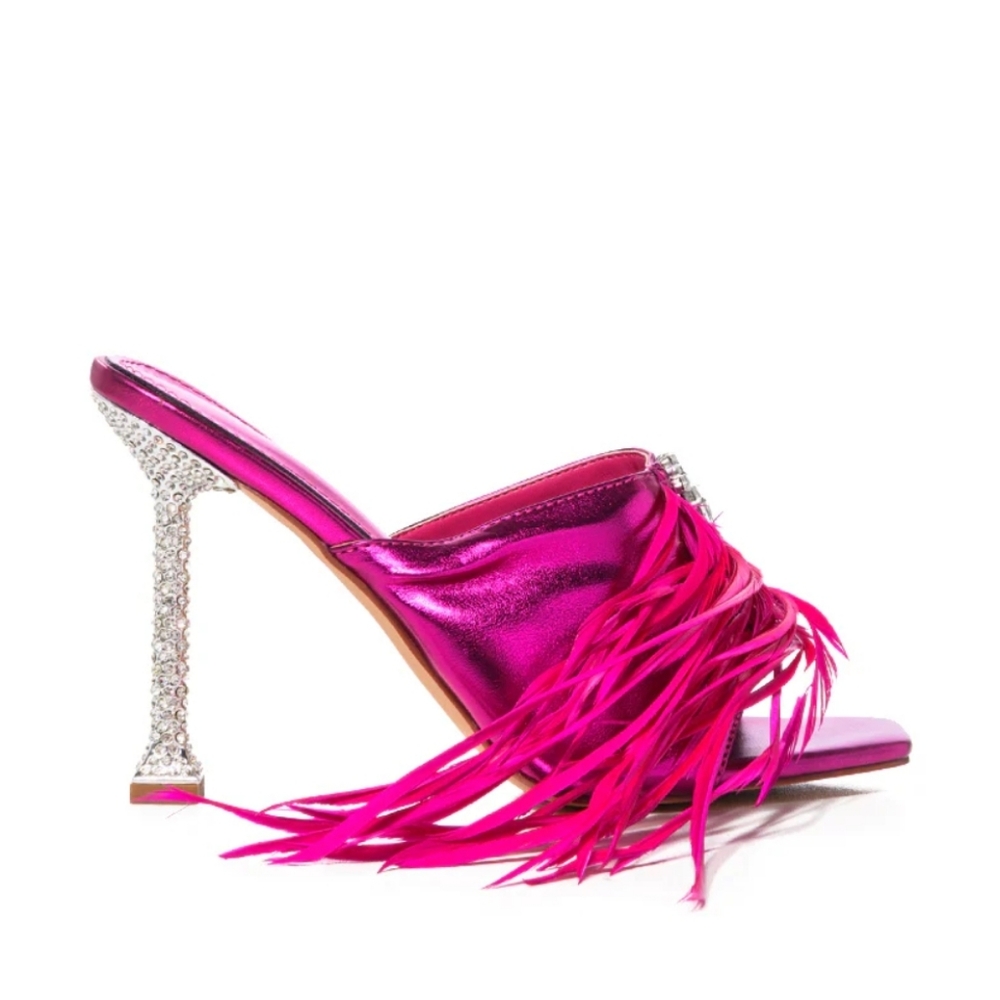 Pink Embellished Heels - Picture 4 of 9